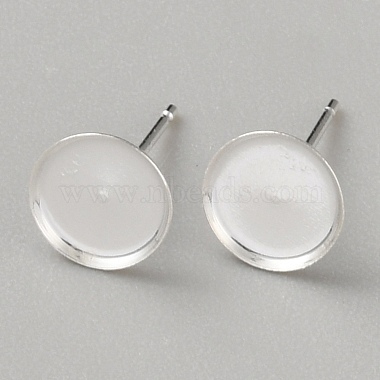 925 Sterling Silver Studs Earrings Finding(STER-WH0061-26B)-1