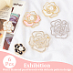 ARRICRAFT 6Pcs 6 Style Flower Safety Pin Brooch for Women(JEWB-AR0001-07)-4