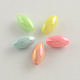 Plaqué couleur ab perles acryliques de riz(X-SACR-Q106-09)-1