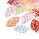 Transparent Acrylic Leaf Pendants(TACR-T031-01M)-1
