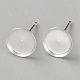 925 Sterling Silver Studs Earrings Finding(STER-WH0061-26B)-1