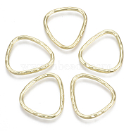 Alloy Linking Rings, Triangle, Light Gold, 24x22x2mm, Inner Diameter: 18x20mm(PALLOY-R116-26)