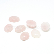 Natural Rose Quartz Gemstone Cabochons, Oval, 25x18x7mm(G-T020-18x25mm-17)