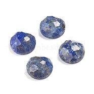 Natural Lapis Lazuli Cabochons, Half Round/Dome, Faceted, 7~8x3.5mm(G-F680-G06)