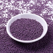 MIYUKI Round Rocailles Beads, Japanese Seed Beads, 11/0, (RR4489) Duracoat Dyed Opaque Dark Orchid, 11/0, 2x1.3mm, Hole: 0.8mm, about 1111pcs/10g(X-SEED-G007-RR4489)