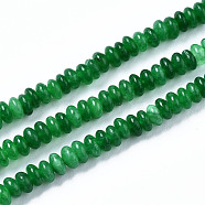 Natural Malaysia Jade Beads Strands, Rondelle, 4~5x2mm, Hole: 0.8mm, about 165~170pcs/strand, 14.96~15.35 inch(38~39cm)(G-S366-097)