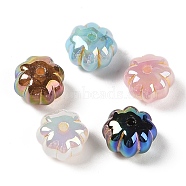 Opaque Acrylic Beads, Pumpkin, Mixed Color, 8x12x11.5mm, Hole: 2mm(OACR-G035-07)