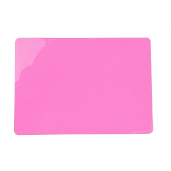 Rectangle Silicone Mat for Crafts, Nonstick & Nonslip Silicone Crafts Mat, Multipurpose Heat-Resistant Table Protector, Silicone Sheets for Resin, Crafts, Liquid, Paint, Clay, Hot Pink, 300x200x0.5mm