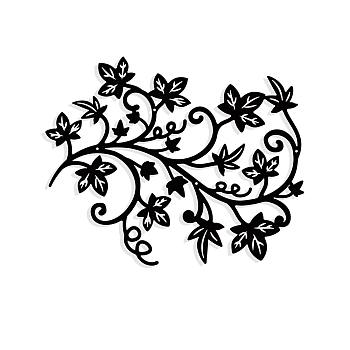 Iron Wall Art Decorations, for Front Porch, Living Room, Kitchen, Matte Style, Leaf, 243x299x1mm