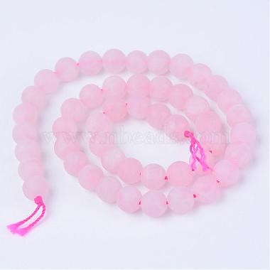 Chapelets de perles en quartz rose naturel(G-Q462-6mm-11)-2