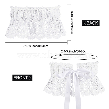 Polyester Bowknot Wide Elastic Corset Belts(AJEW-WH0248-31A)-2