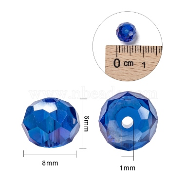 Perles de verre galvanisées 15 couleurs(EGLA-JP0002-02B-8mm)-4