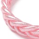 Sparkling Plastic Cord Braided Stretch Bracelets(BJEW-R313-04B)-2