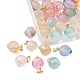 32Pcs 8 Style Transparent Spray Painted Glass Pendants(GLAA-YW0001-58)-2