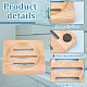 16Pcs 2 Style Bamboo Soap Dishes with Anti Slip Pad(AJEW-GA0005-76)-2
