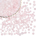 320Pcs 4 Style Natural Rose Quartz Beads Strands, Round, Dyed, 4~10mm, Hole: 1mm, 80pcs(G-NB0002-91)