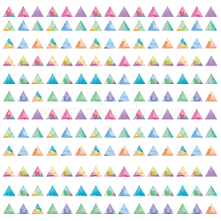 PVC Wall Stickers, Wall Decoration, Triangle Pattern, 900x390mm, 2 sheets/set(DIY-WH0228-846)