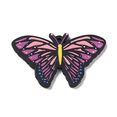 Pink Butterfly Resin Pendants