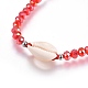 Nylon cordon tressé bracelets de perles(BJEW-JB04100-02)-2