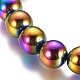 Non-magnetic Synthetic Hematite Beaded Bracelets(BJEW-G625-01)-3