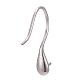крючки для сережек из стерлингового серебра с родиевым покрытием(X-STER-E041-14P)-3