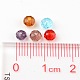 Perles en rondelles facettées en verre transparent(GLAA-R152-4mm-M1)-4