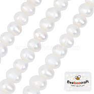 1 Strand Grade AA Natural Cultured Freshwater Pearl Beads Strands, Potato, Seashell Color, 5~6x6~7mm, Hole: 0.5mm, about 32pcs/strand, 7.75inch(19.7cm)(PEAR-BBC0001-15)