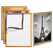 PVC Diamond Painting Frames, 12x16 Inch Diamond Painting Canvas Frames, Self Adhesive Diamond Art Magnetic Frame, Diamond Painting Frames for Wall and Window Inside, Gold, 385x285x1.5mm(AJEW-WH024-290A)