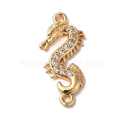 Brass and Glass Pendants, Dragon, Golden, 23.5x11x2mm, Hole: 1.2mm(KK-C062-085G)