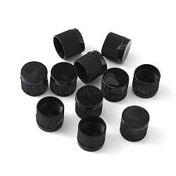 PP Plastic Flip Top Lids for Refillable Squeeze Bottle, Hand Sanitizer Bottle Replacement Caps, Column, Black, 2.05x1.8cm, Inner Diameter: 1.8cm(CON-WH0088-22A)