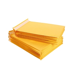 Rectangle Kraft Paper Bubble Mailers, Self-Seal Bubble Padded Envelopes, Mailing Envelopes for Packaging, Gold, 22x16cm(FAMI-PW0001-45B)