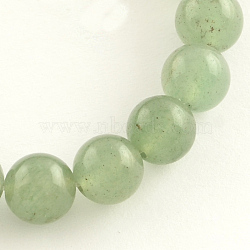 Natural Gemstone Green Aventurine Round Bead Strands, 6mm, Hole: 0.5mm, about 59~61pcs/strand, 14.9 inch(G-R265-6mm)