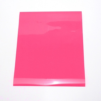 PU Heat Transfer Film, for Garment Accessories, Rectangle, Cerise, 305x250x0.3mm