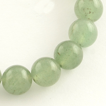 Natural Gemstone Green Aventurine Round Bead Strands, 6mm, Hole: 0.5mm, about 63pcs/strand, 14.9 inch