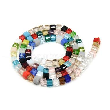10 Strands Faceted Mixed Electroplate Glass Beads Strands Mixed 2~15x2.5~13.5mm