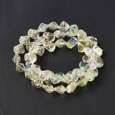 Full Rainbow Plated Electroplate Glass Beads(EGLA-Q066-FR02)-4