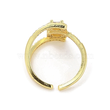 Brass Pave Cubic Zirconia Open Cuff Rings(RJEW-M170-01G)-3