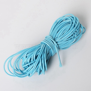 1mm Cyan Waxed Polyester Cord Thread & Cord