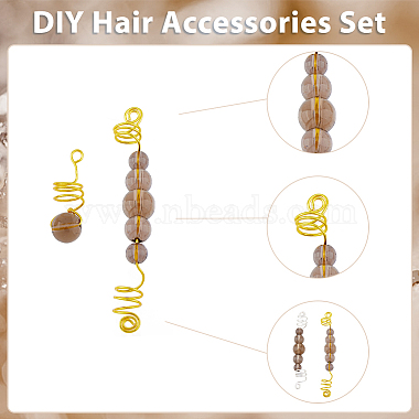 superfindings 3 conjuntos de accesorios para el cabello diy(FIND-FH0001-38)-4