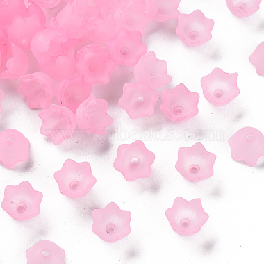 10mm PearlPink Flower Acrylic Beads