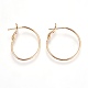 Brass Hoop Earrings(EJEW-P160-03G-NF)-1