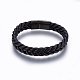 Leather Braided Cord Bracelets(BJEW-E345-14A-B)-1