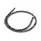Electroplate Non-magnetic Synthetic Hematite Beads Strands(G-L487-C-15)-2