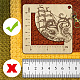 Wooden Square Frame Crochet Ruler(DIY-WH0536-004)-3