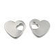 304 Stainless Steel Stamping Blank Tag Heart Charms Pendants(STAS-M004-04)-1