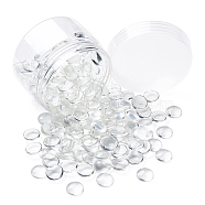 Transparent Glass Cabochons, Half Round/Dome, Clear, 14x4mm, 200pcs/box(GGLA-CD0001-03)