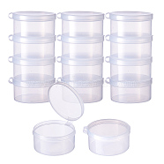 Plastic Bead Containers, Column, Clear, 5.2x2.8cm, capacity: 35ml, 12pcs, Carton: 20x13x8cm(CON-BC0004-17)