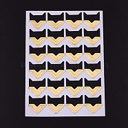 Photo Mounting Corners, Self Adhesive Sticker, for DIY Scrapbook Album Diary Personal Organizer Notebook, Lemon Chiffon, 12.5x9x0.07cm, Sticker: 21x20mm, 24pcs/sheet(DIY-K016-D02)