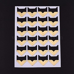 Photo Mounting Corners, Self Adhesive Sticker, for DIY Scrapbook Album Diary Personal Organizer Notebook, Lemon Chiffon, 12.5x9x0.07cm, Sticker: 21x20mm, 24pcs/sheet(DIY-K016-D02)