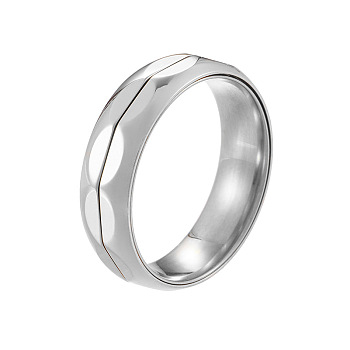 Stainless Steel Rotating Rings, Jewely for Unisex, Stainless Steel Color, 6mm,US Size 7(17.3mm)